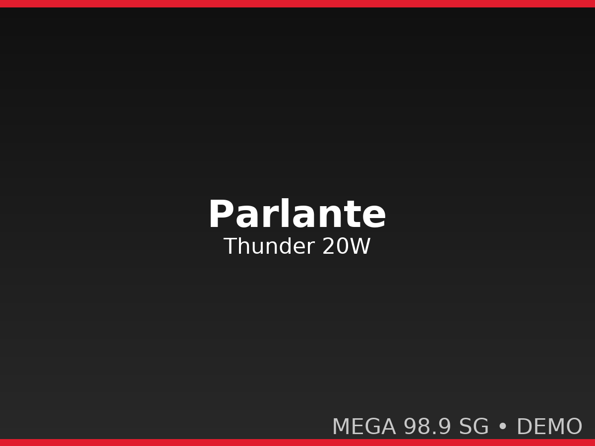 Parlante Portátil Thunder 20W
