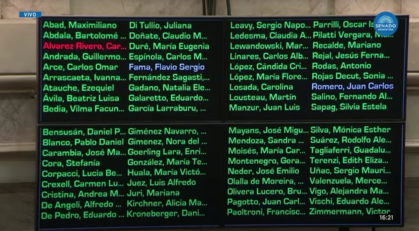 La cordobesa Carmen Álvarez Rivero volvió a ser noticia: fue la única en votar contra la Ley Nicolás