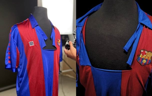 Subastan icónica camiseta de Diego Maradona en Barcelona: la de la batalla del Bernabéu Subastan icónica camiseta de Diego Maradona en Barcelona: la de la batalla del Bernabéu