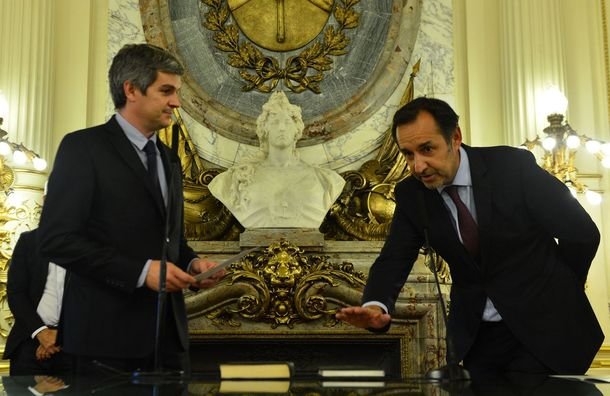 Fulvio Pompeo cuando juró como Secretario de Asuntos Estratégicos de la Nación