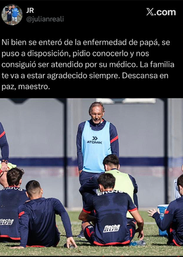 El gesto desconocido de Miguel Ángel Russo con la familia de un futbolista de San Lorenzo