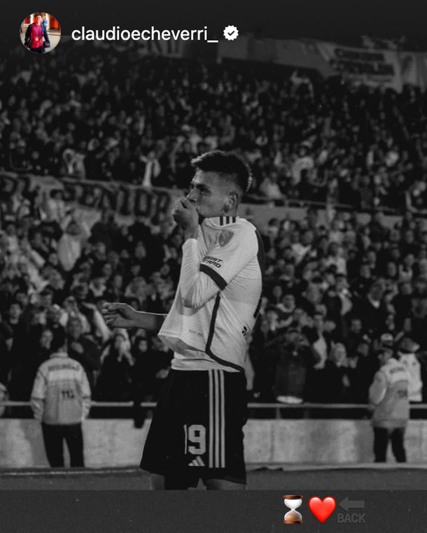 El sorpresivo posteo del Diablito Echeverri que ilusionó a los hinchas de River
