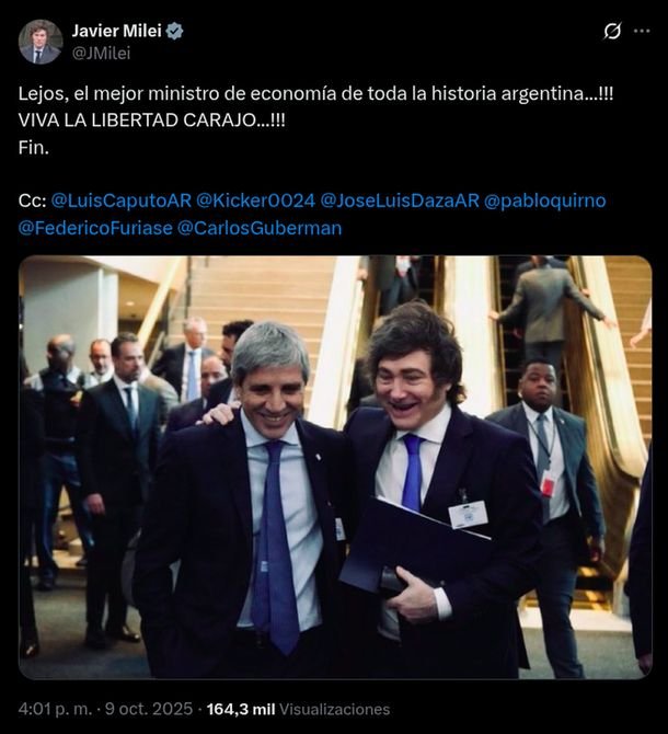 El FMI también celebró el swap ofrecido por Estados Unidos: «Excelentes noticias»