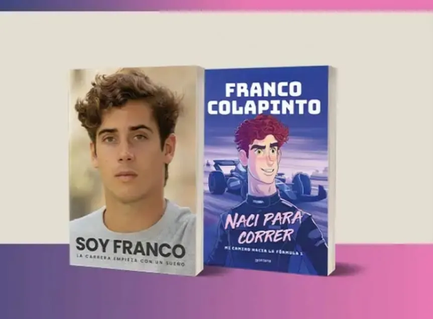 Franco Colapinto presentó «Soy Franco» y «Nací para correr», sus dos nuevos libros