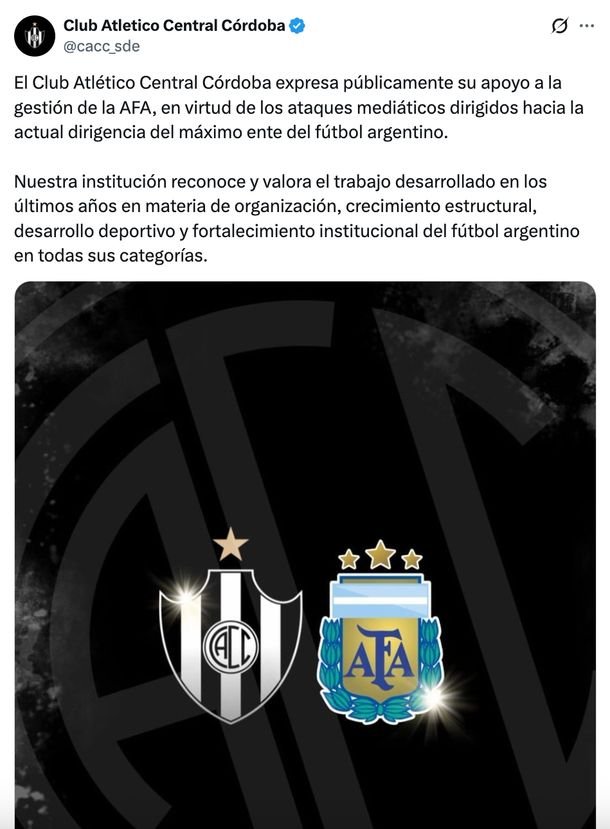 Decenas de clubes de todas las divisiones lanzaron comunicados en apoyo a Chiqui Tapia y la AFA Decenas de clubes de todas las divisiones lanzaron comunicados en apoyo a Chiqui Tapia y la AFA