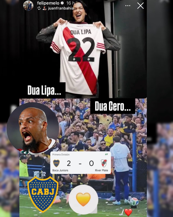 Felipe Melo no se guardó nada: las provocadoras burlas a River tras el triunfo de Boca