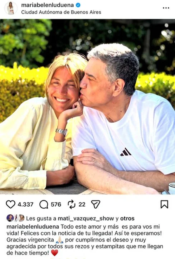 Jorge Macri y María Belén Ludueña confirmaron que serán padres: «Tiene 12 semanas»