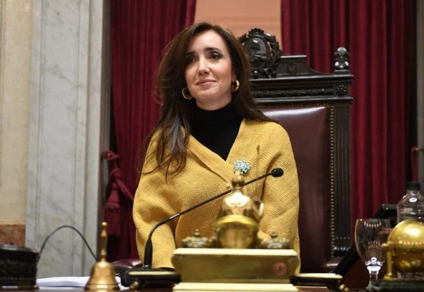 Victoria Villarruel, en el Senado. Victoria Villarruel, en el Senado.