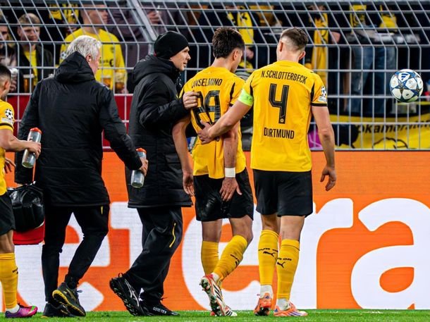 Nueva lesión de Aaron Anselmino y preocupación en Borussia Dortmund: qué le pasó