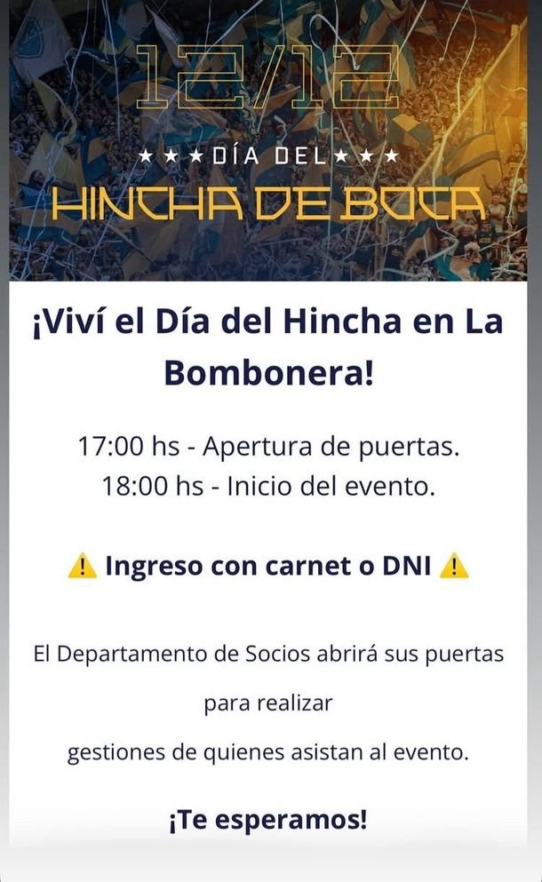 Día del Hincha de Boca: todo lo que tenés que saber para festejar en la Bombonera Día del Hincha de Boca: todo lo que tenés que saber para festejar en la Bombonera