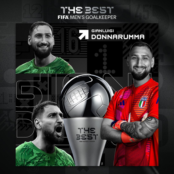 Donnarumma destronó al Dibu Martínez y ganó el premio The Best al mejor arquero Donnarumma destronó al Dibu Martínez y ganó el premio The Best al mejor arquero