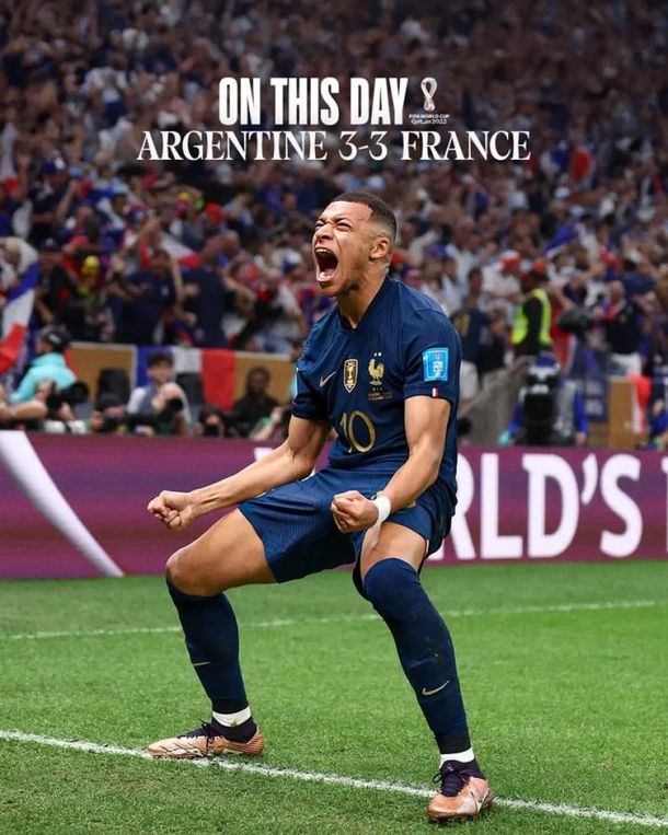 El llamativo posteo de la Selección de Francia al recordar la final de Qatar 2022 ante Argentina