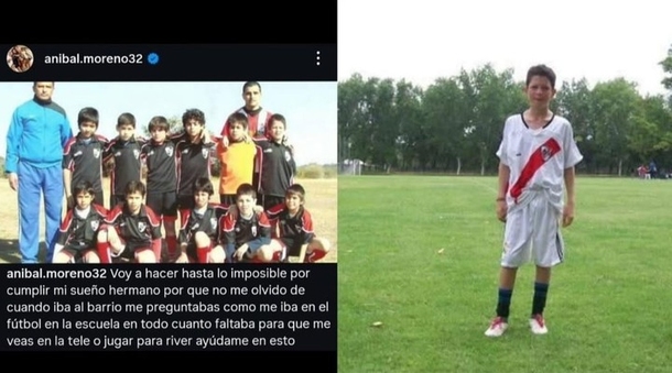 La promesa que Aníbal Moreno hizo hace casi una década y cumplió al llegar a River La promesa que Aníbal Moreno hizo hace casi una década y cumplió al llegar a River