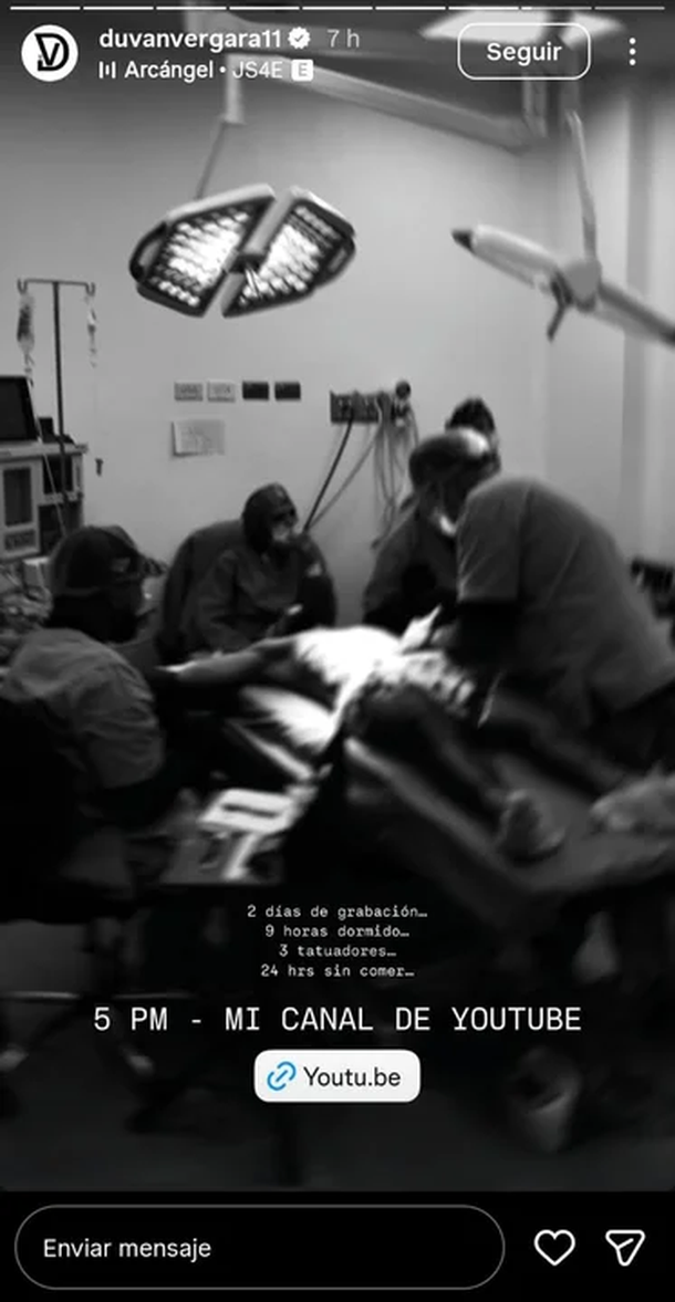 Sesión extrema y muchas horas de dolor: el impresionante tatuaje que se hizo Duván Vergara Sesión extrema y muchas horas de dolor: el impresionante tatuaje que se hizo Duván Vergara