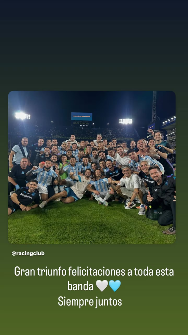 El curioso posteo de Marcos Rojo tras la eliminación de Boca y la clasificación de Racing