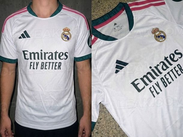 El Real Madrid rompe el molde: se filtró una camiseta inédita con detalles en verde y rosa El Real Madrid rompe el molde: se filtró una camiseta inédita con detalles en verde y rosa