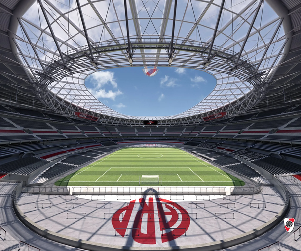 River futurista: se podrá caminar por el nuevo techo del estadio Monumental River futurista: se podrá caminar por el nuevo techo del estadio Monumental
