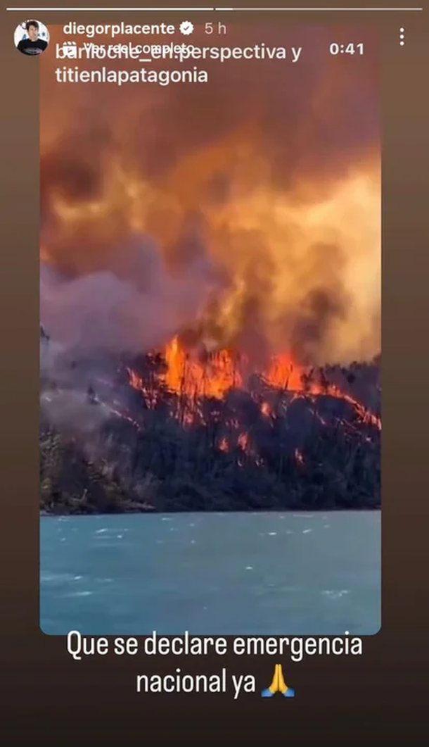 Diego Placente pidió declarar la emergencia nacional por los incendios en la Patagonia Diego Placente pidió declarar la emergencia nacional por los incendios en la Patagonia