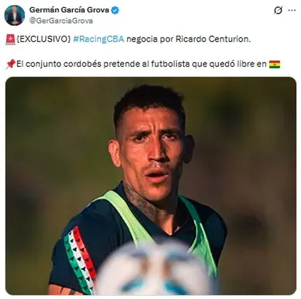 Ricardo Centurión volvería a jugar en Argentina: podría ser refuerzo de un club del ascenso Ricardo Centurión volvería a jugar en Argentina: podría ser refuerzo de un club del ascenso