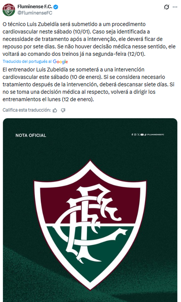 Preocupación por la salud de Luis Zubeldía: será operado del corazón este sábado Preocupación por la salud de Luis Zubeldía: será operado del corazón este sábado