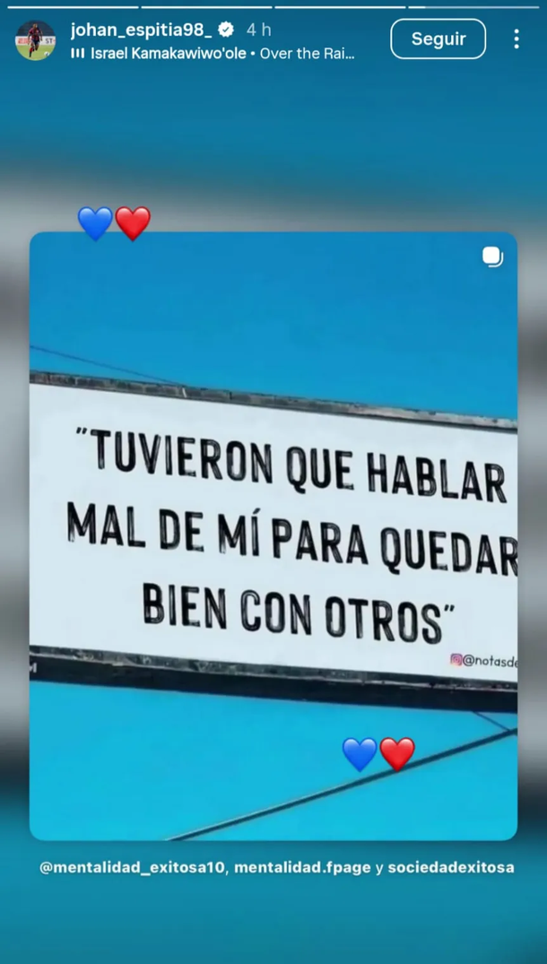 Jhohan Romaña volvió a agitar el mercado con un mensaje que incomodó a San Lorenzo Jhohan Romaña volvió a agitar el mercado con un mensaje que incomodó a San Lorenzo