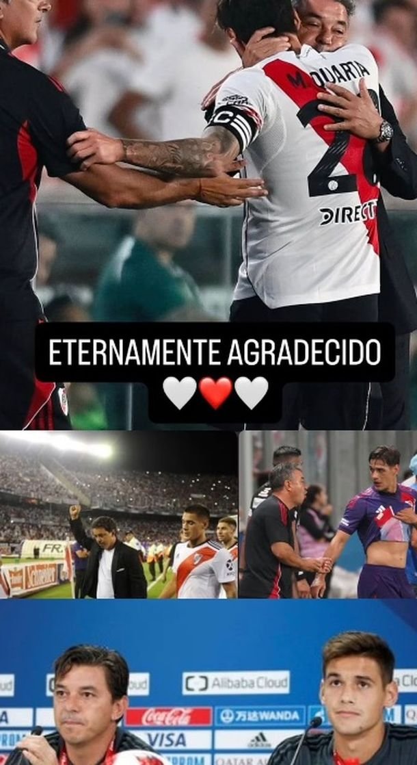 A pura emoción, los jugadores de River despidieron a Marcelo Gallardo: «Agradecidos para siempre»
