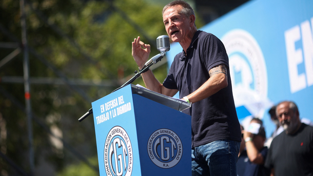 Jorge Solá es uno de los triunviros de la CGT: los cambios en la reforma laboral buscan proteger los convenios colectivos.