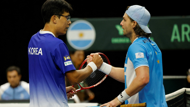 Argentina perdió con Corea del Sur en la Copa Davis: las chances de volver al Grupo Mundial