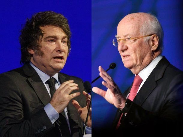 Javier Milei y Paolo Rocca. Javier Milei y Paolo Rocca.
