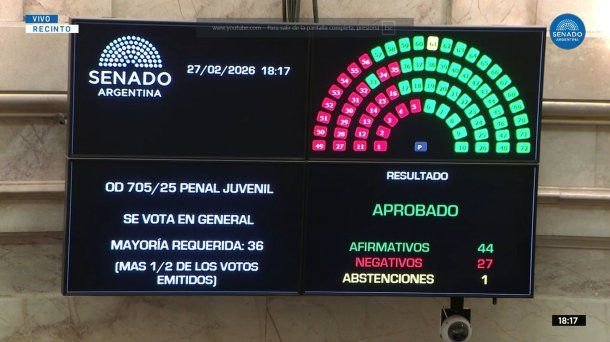 El Senado convirtió en ley el Régimen Penal Juvenil: quiénes votaron a favor de bajar la edad de imputabilidad El Senado convirtió en ley el Régimen Penal Juvenil: quiénes votaron a favor de bajar la edad de imputabilidad