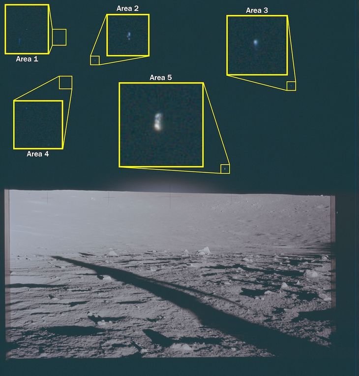 Otra imagen tomada durante la misión Apollo 12.
