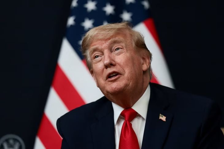 El presidente de Estados Unidos, Donald Trump en el marco de la cumbre del G7, en Evian-les-Bains, Francia.