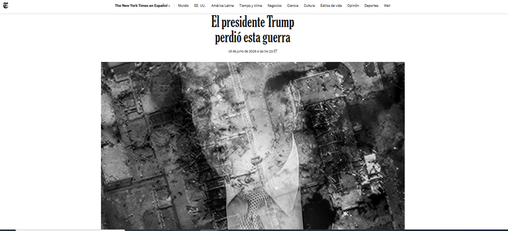 La portada de la columna de opinión del equipo editorial del medio estadounidense. La portada de la columna de opinión del equipo editorial del medio estadounidense.