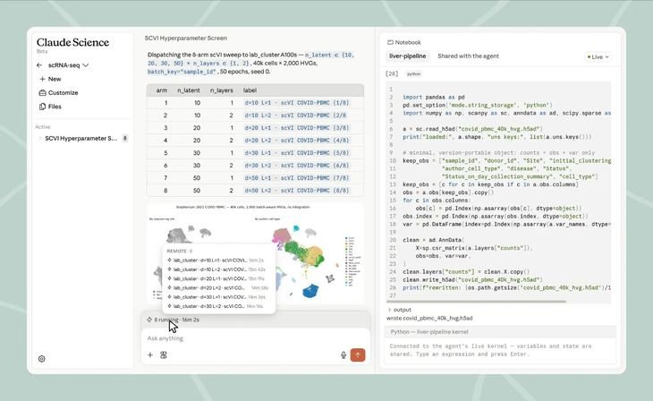 Claude Science busca competir con Google DeepMind.