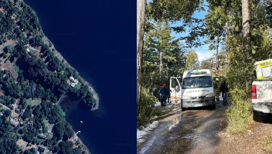 Mapa del lugar donde murió la niña de 3 años en Bariloche: “no es una zona de playa o costa” Mapa del lugar donde murió la niña de 3 años en Bariloche: “no es una zona de playa o costa”
