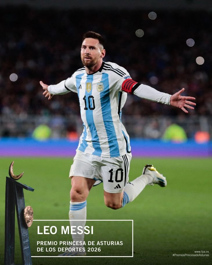 Lionel Messi será galardonado en esta edición.