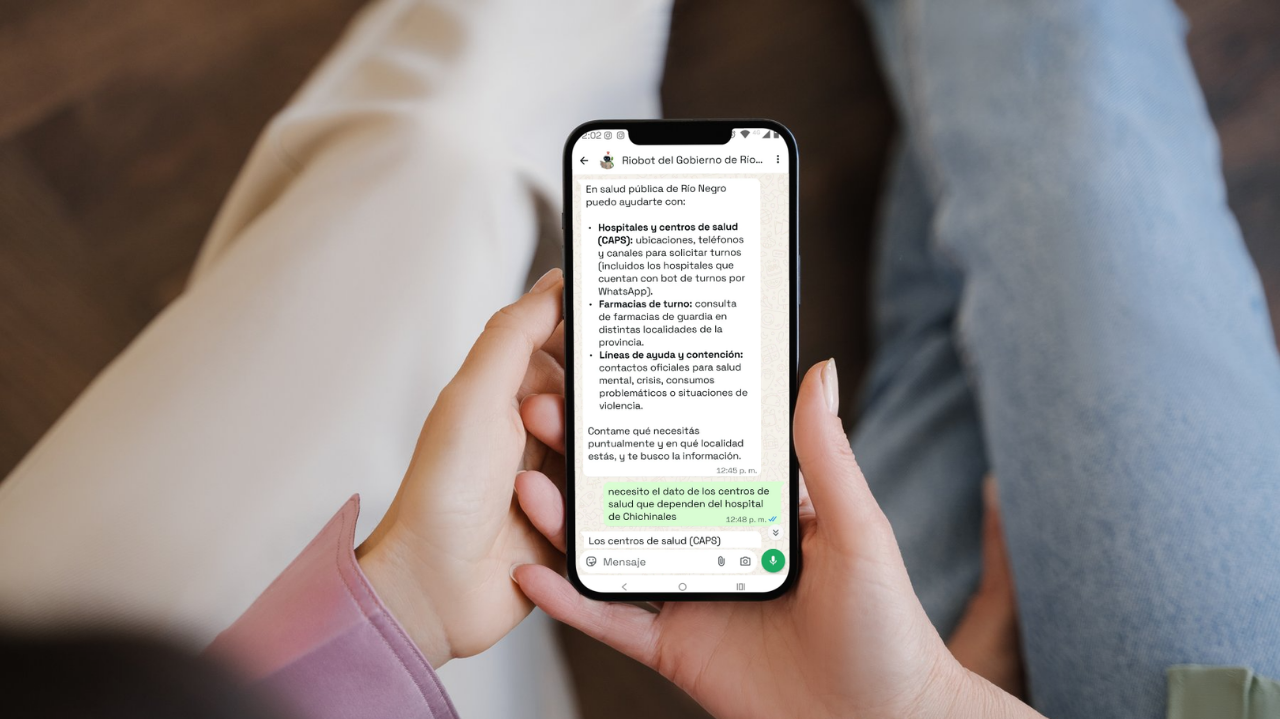 Río Bot 2.0 facilita la gestión de turnos y la ubicación de centros de salud