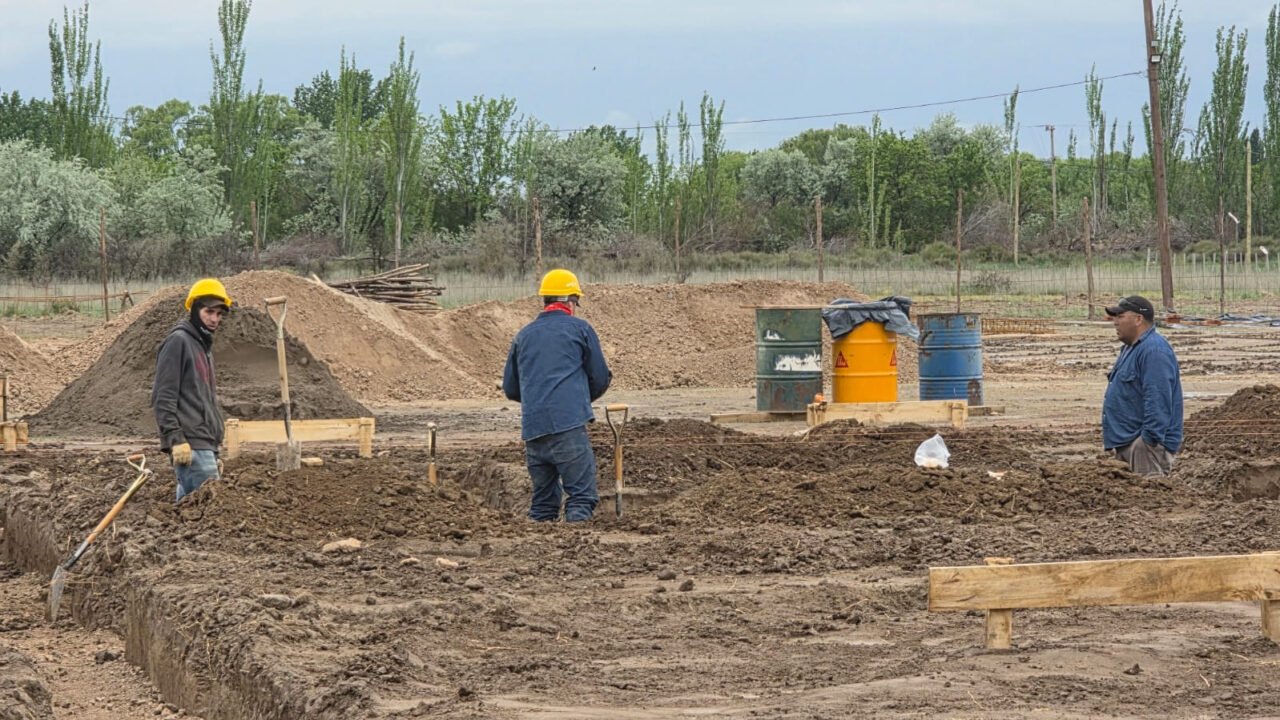 Con fondos VMOS, Río Negro construye un nuevo edificio para el CET 29 en Luis Beltrán