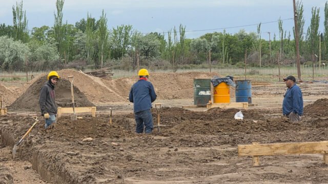 Con fondos VMOS, Río Negro construye un nuevo edificio para el CET 29 en Luis Beltrán