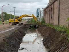 El DPA prepara nuevas excavaciones para entubar desagües pluviales en Cipolletti