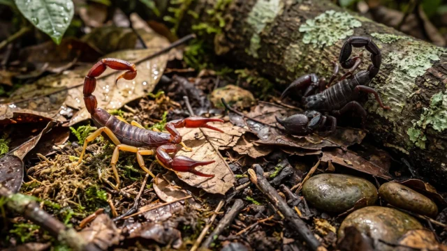Una extraña luz brillante reveló un secreto oculto en la selva amazónica: identifican dos nuevas especies de escorpiones