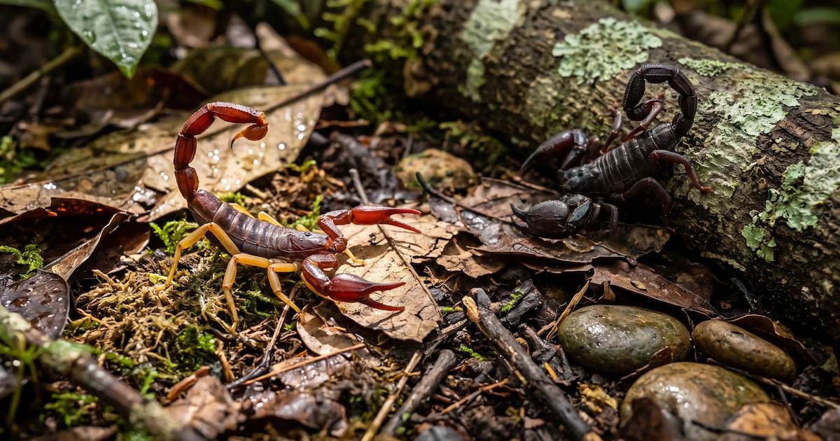 Una extraña luz brillante reveló un secreto oculto en la selva amazónica: identifican dos nuevas especies de escorpiones