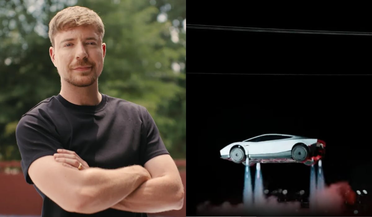 MrBeast pide un Tesla Roadster volador a Elon Musk: el auto valdría miles de millones de dólares