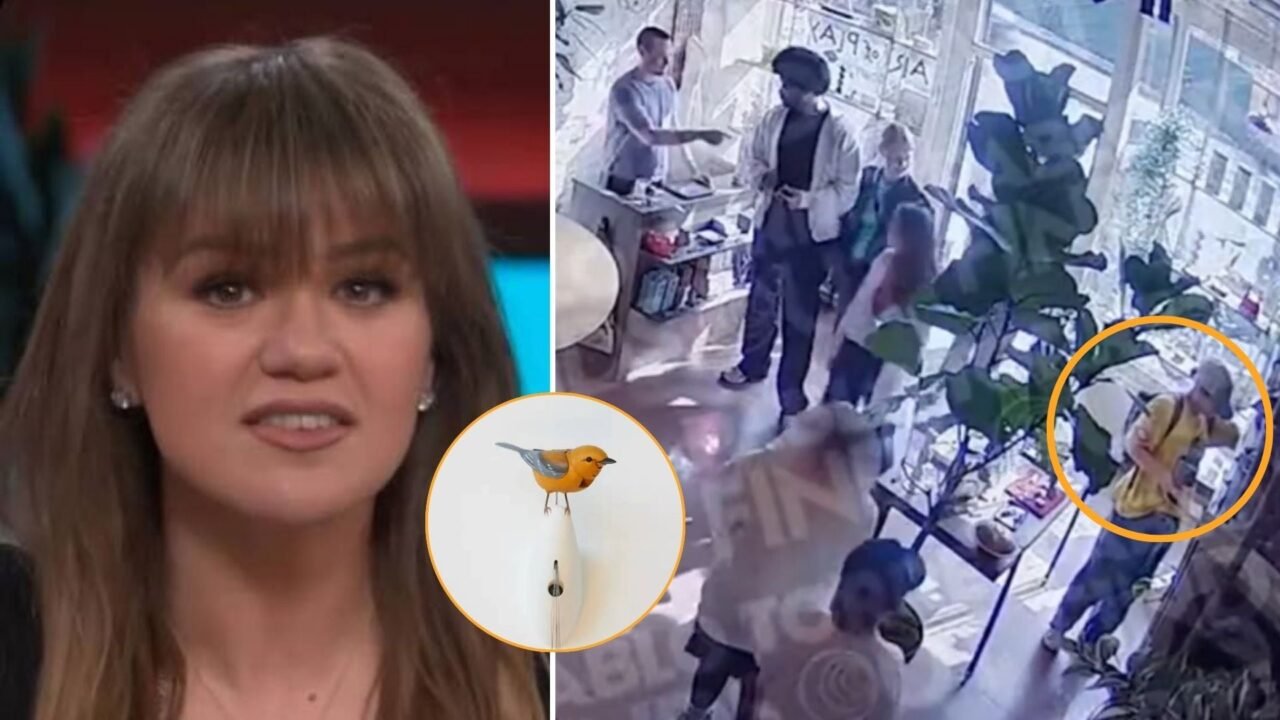 Escala la pelea de Kelly Clarkson con una tienda de arte en Nueva York: un video de seguridad sale a la luz