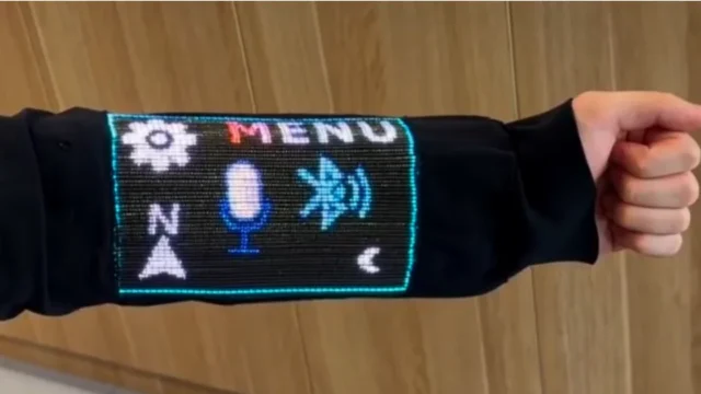 Crean una pantalla táctil integrada en la ropa: puede reproducir videos y resistir hasta 50 lavados