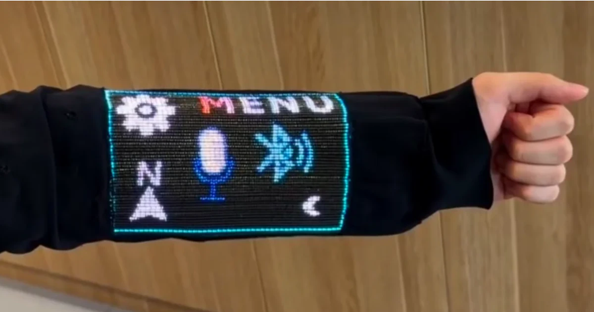 Crean una pantalla táctil integrada en la ropa: puede reproducir videos y resistir hasta 50 lavados