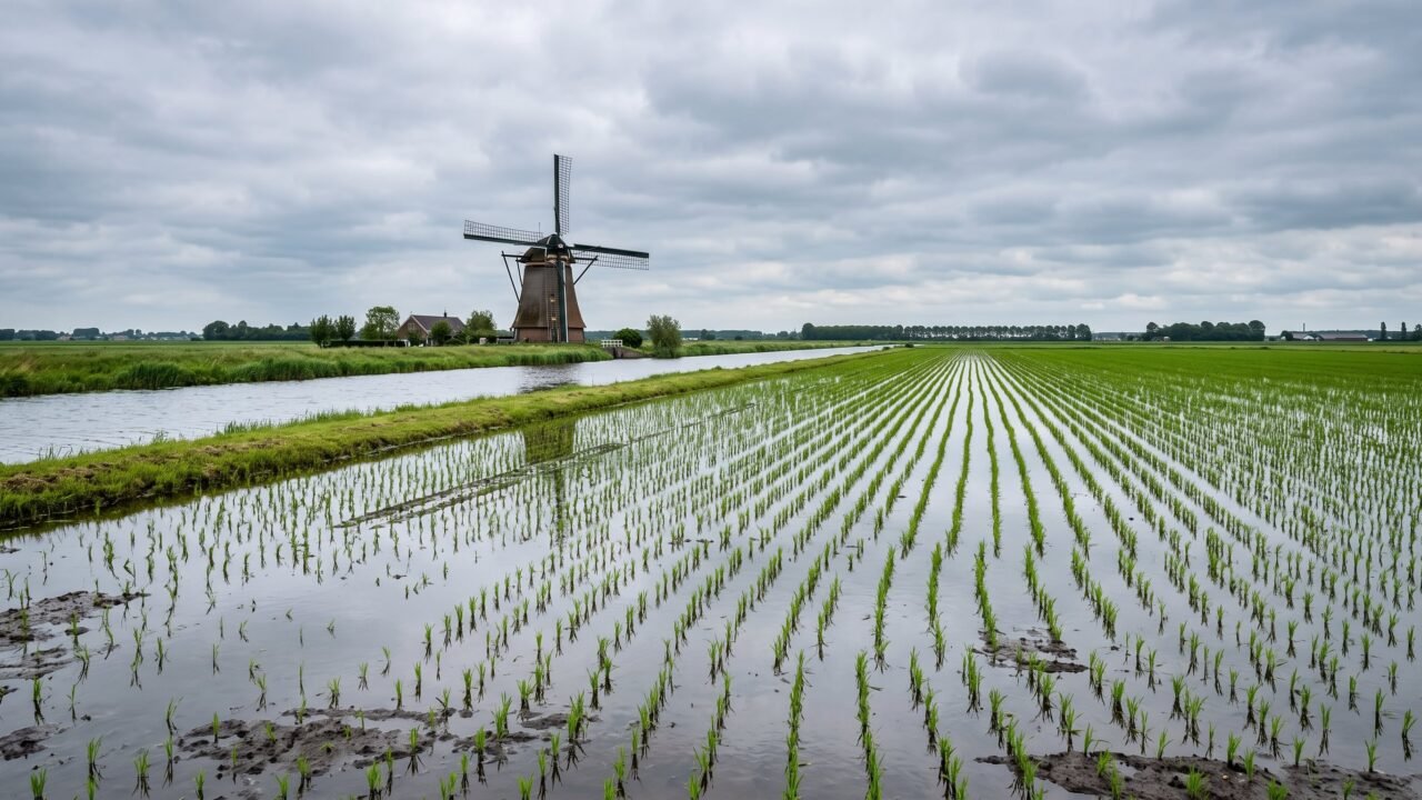 Hito en los Países Bajos: logran por primera vez en 20 años una cosecha de arroz