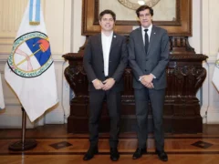 Kicillof tuvo un encuentro con el gobernador radical Carlos Sadir en Jujuy