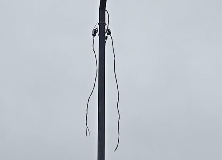 Robaron cableado del sistema de iluminación de una cisterna en Sierra Grande.
