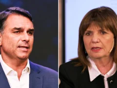Flavio Bolsonaro le pidió a Patricia Bullrich un video de apoyo a días del balotaje en Brasil